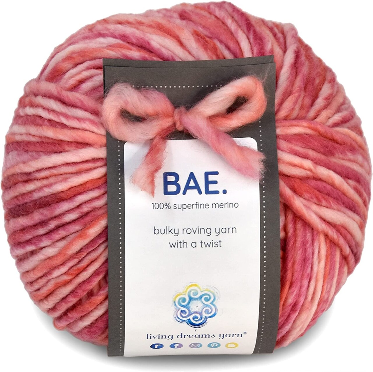 BAE: 100% Extrafine Merino Wool Bulky Weight Roving Yarn. Cuddly, Strong & Super Soft for Next to Skin Winter Knits.